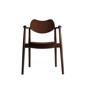 Chaise de salle à manger Regatta de la collection Ro, hêtre/ Noyer