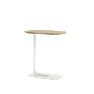 Muuto Relate Table Basse 60,5 cm Chêne massif/Blanc Cassé