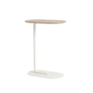 Muuto Relate Table Basse 73,5 cm Chêne massif/Blanc Cassé
