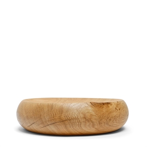 Bol plat n° 32 en chêne naturel de la collection Ro