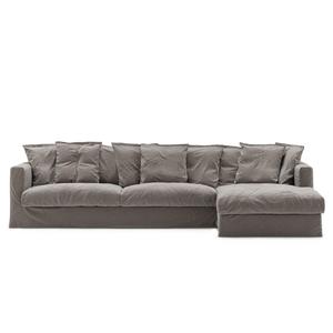 Canapé 3 Places Decotique Le Grand Air Divan Droit Granit Fumé
