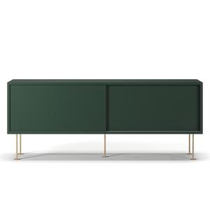 Meuble TV Decotique Vogue avec pieds 136 Vert/ Laiton