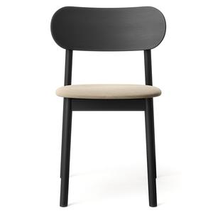 Chaise de Salle à Manger Decotique Elephant en Velours Noir/ Beige