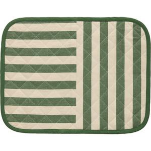Decotique Block Stripe Set de Table 35x45 Vert
