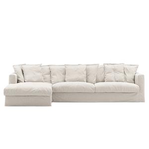 Canapé 3 Places Decotique Le Grand Air Divan Gauche Crème Blanc