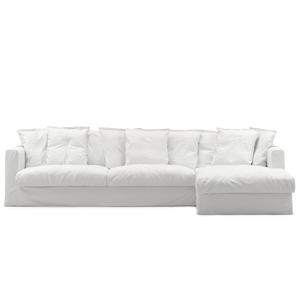 Canapé 3 Places Decotique Le Grand Air Divan Droit Blanc