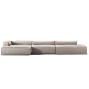 Canapé Decotique Grand 5 Places Ouvert Côté Droit, Couleur Sandshell/ Beige