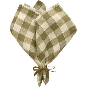 Decotique Ester Serviette 40x40 Lot de 2 Olive