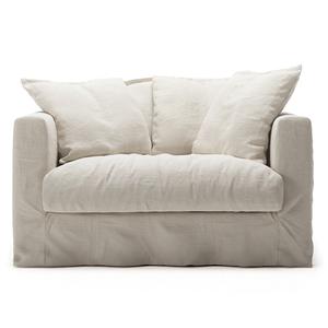 Fauteuil Love Seat Decotique Le Grand Air Blanc Crème