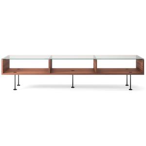 Table Basse Decotique Vogue 45x165 Noyer/ Noir