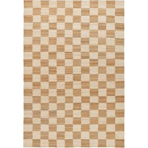 Tapis Decotique Chess 180x270 Blanc cassé/Jute naturel