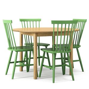 Ensemble de Table à Manger Department Wood en Chêne/ Vert