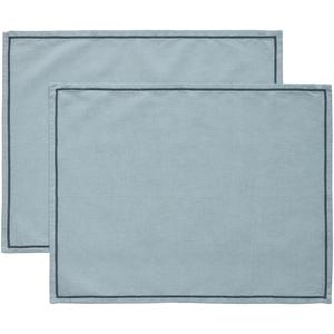 Decotique Sienna Set de Table 35x45 Lot de 2 Bleu Poudré