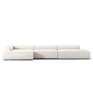 Canapé Decotique Grand 5 Places Ouvert Côté Droit, Vapeur/ Blanc