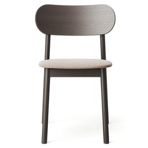 Chaise de Salle à Manger Decotique Elephant, Chêne Foncé/ Beige Brise