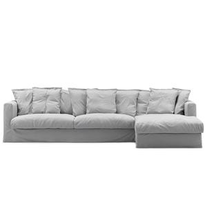 Canapé 3 Places Decotique Le Grand Air Divan Droit Gris Clair