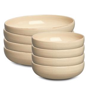 Coffret de 8 Bols Decotique BON, Beige