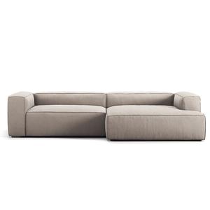 Canapé 3 Places Decotique Grand, Méridienne Droite, Couleur Sable/ Beige