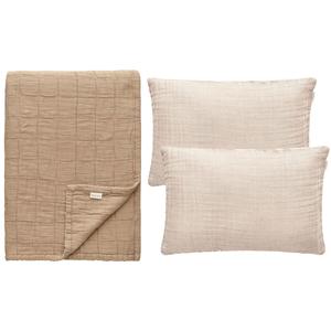Ensemble Oreiller et Couverture Decotique Classic Beige