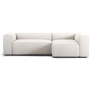 Decotique Grand Canapé 3 Places Divan Droit Vapeur/ Blanc