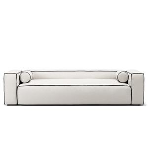 Canapé 3 places Decotique Gar Steam/ Blanc/Gris graphite