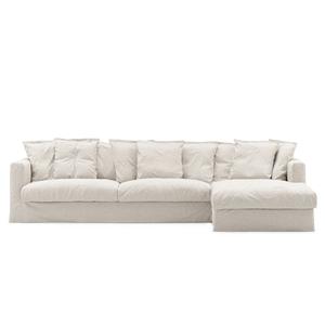 Canapé 3 places Decotique Le Grand Air Divan droit Crème Blanc