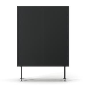 Meuble Decotique Vogue 64 Gris Anthracite/ Noir