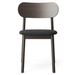 Chaise de Salle à Manger Decotique Elephant Chêne Foncé/Anthracite Bouclé