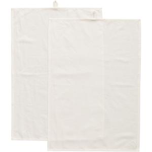 Decotique Sienna Torchon 50x70 Lot de 2 Blanc
