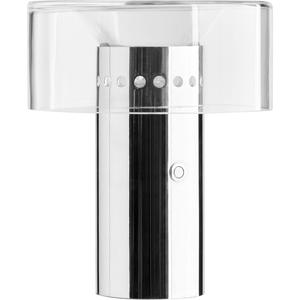 Lampe Portable Decotique Halo Transparent/ Chrome