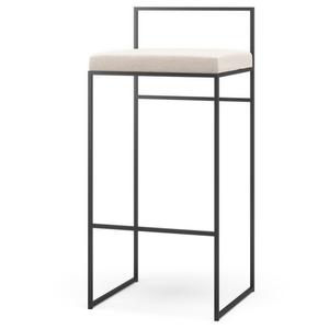 Tabouret de Bar D'extérieur Department avec Dossier 90 cm en Flanelle