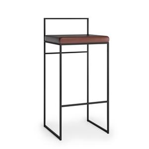 Tabouret de Bar Department avec Dossier 90 cm Noir/Blanc Pacifique