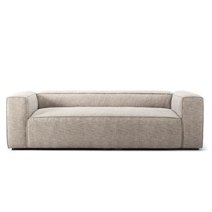 Grand canapé 2 places Decotique Champagne/ Beige