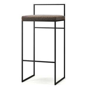 Tabouret de Bar Department avec Dossier 90 cm Noir/schiste Côtier