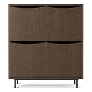 Armoire Decotique Sable en Chêne Foncé