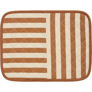 Decotique Block Stripe Set de Table 35x45 Brun