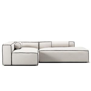 Canapé Lounge 3 Places Decotique Grand Hue, Ouvert à Droite, Vapeur/ Blanc/gris Graphite