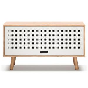Meuble TV Department Ray 100 cm Chêne/ Blanc