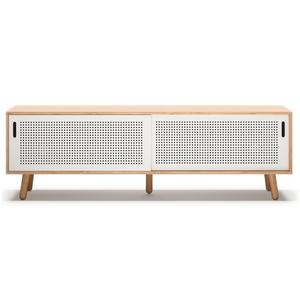 Banc TV Department Ray 180 cm Chêne/ Blanc