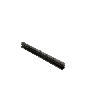 Porte-manteau Cutter de La Collection Skagerak de Fritz Hansen, 100 Cm, Chêne Noir /acier Inoxydable