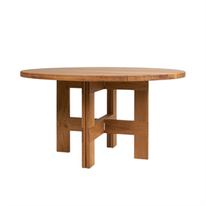 Table à Manger à Tréteaux Frama Farmhouse Ø140 en Chêne Naturel