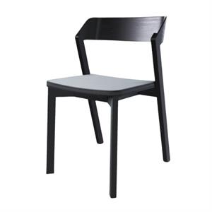 Chaise de Salle à Manger TON Merano avec Assise Rembourrée Noir