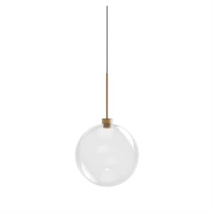 Suspension Karman Opium 1 Ø30 Transparent/ Aluminium/ Bronze
