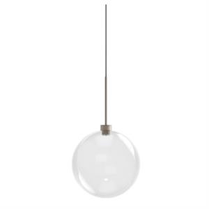 Suspension Karman Opium 1 Ø30 Aluminium Transparent /semi-brillant