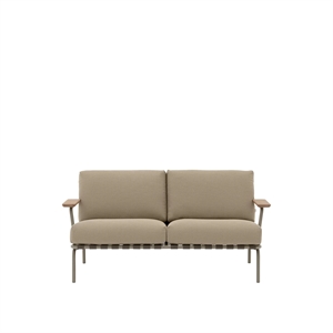 Muuto Settle Canapé d'extérieur 2 places Tissage côtelé 5/Taupe