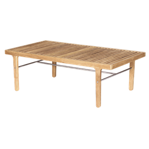 Table Basse D'extérieur RIB 110 en Teck de Sibast Furniture