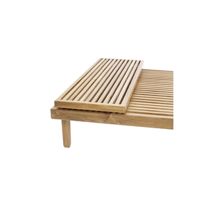 Table à Plateau RIB pour Ottoman en Teck de Sibast Furniture