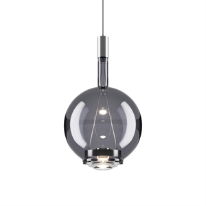 Lodes Sky-Fall Suspension Ronde Moyenne 2700K Fumée/Verre Brillant