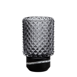 Bougeoir Hurricane Sons Of Marble Noir /fumé, Design By Us
