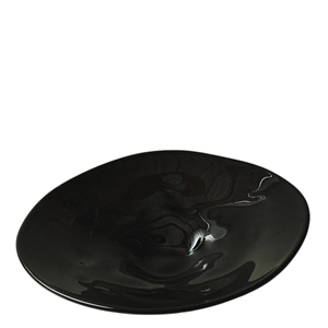 Plateau en Verre Noir Vintage Louise Roe SR